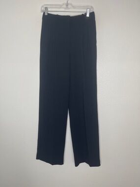 Aritzia Wilfred Effortless Pant Trousers High Waisted Pleated Black